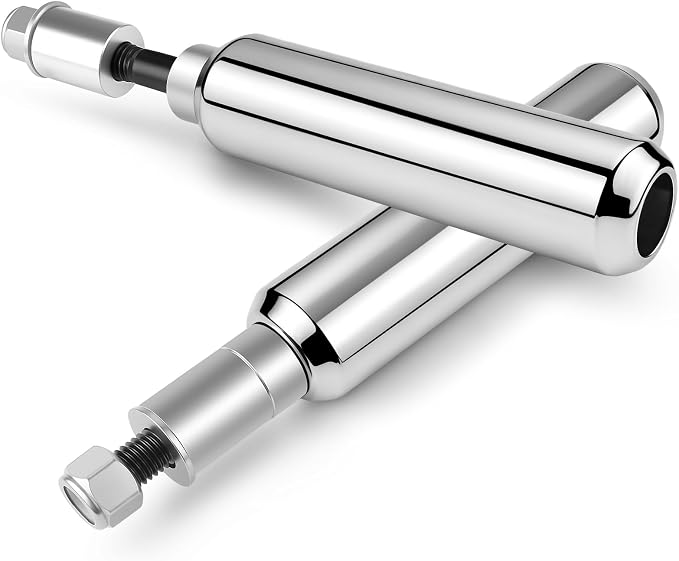 6.5" Al Motorcycle Frame Sliders Falling Crash Protector Upper Shock Mount Guards Falling Side Protector Fit for Dyna 2006-2017 (Smooth Style)