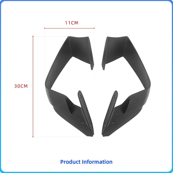 Motorcycle Winglets Fits for S1000RR Fixed Wind Wing Aerodynamic Winds Spoiler Fairing Kits Fit for BMW S1000RR S 1000 RR 2015-2022 (Matt Black)