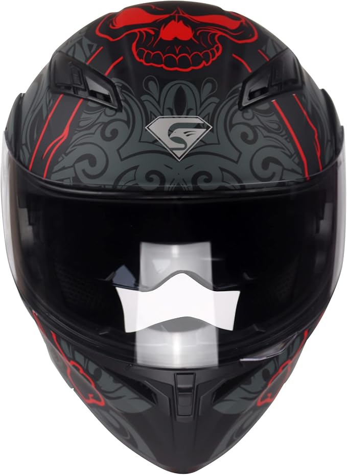KYPARA Motorcycle Dual Visor Flip up Modular Full Face Helmet with DOT Certification of Impressionism