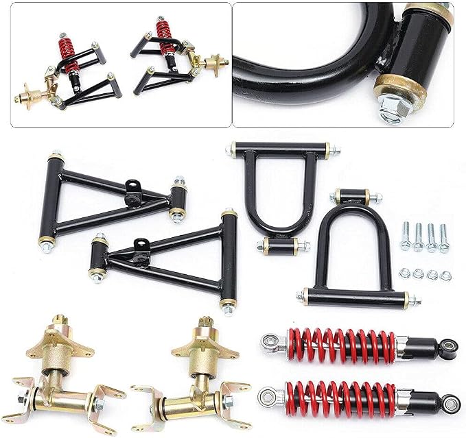 Front Suspension Swingarm Assembly, Diy Parts for Buggy Electric Atv Go Kart Bike (Us Stock)