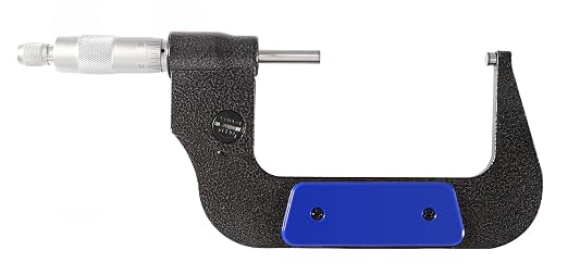 Accusize Industrial Tools 3-4''/75-100 mm 7 Keys Electronic Digital Outside Micrometers, 0.00005'' Or 0.001 mm Resolution, Ac21-4022 | IP54 Rated, 0.00005"/0.001 mm Resolution, 7-Key, ±0.003" Accuracy
