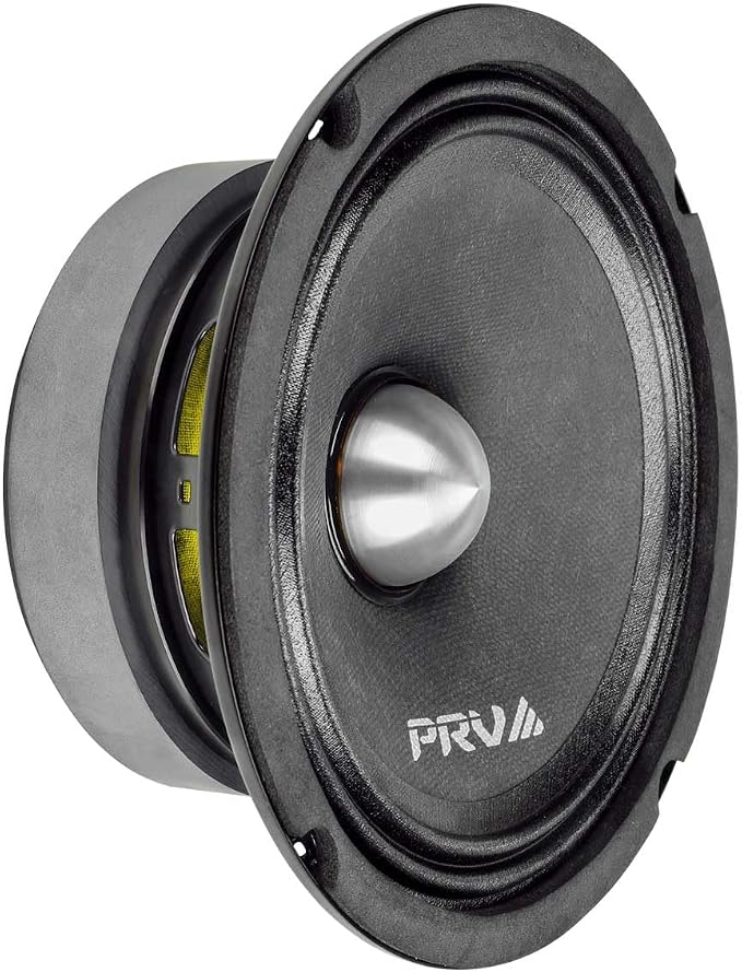 PRV AUDIO 6.5 Inch Midrange Bullet Speaker 6MR400-4 Bullet, 4 Ohm 400 Watts High Performance Car Audio Loudspeaker High Output Sound (Single)