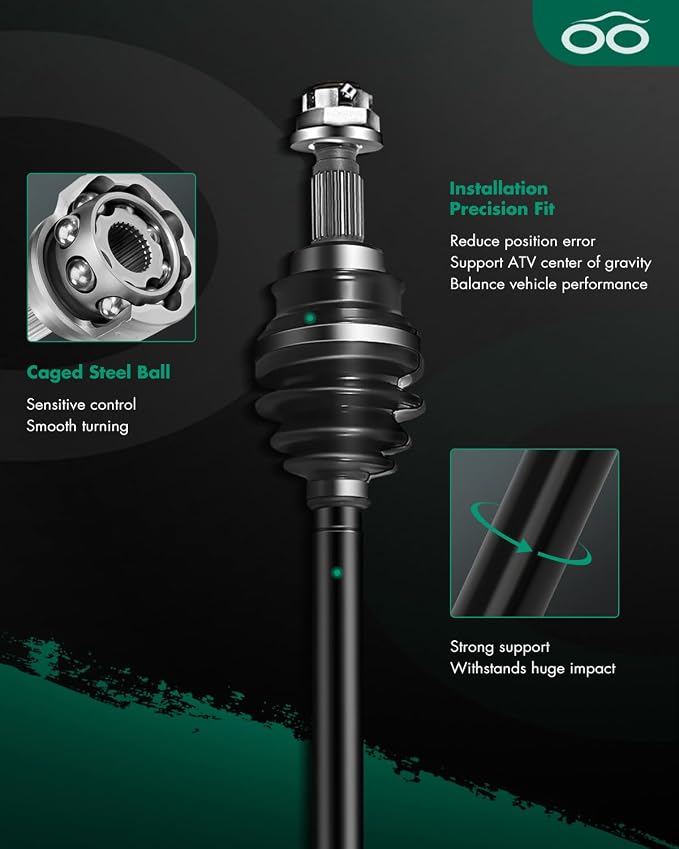 SCITOO CV Axle Shaft Assembly Rear Left Right Fits 2003-2005 for Honda Rincon 650, 2006-2022 for Honda Rincon 680