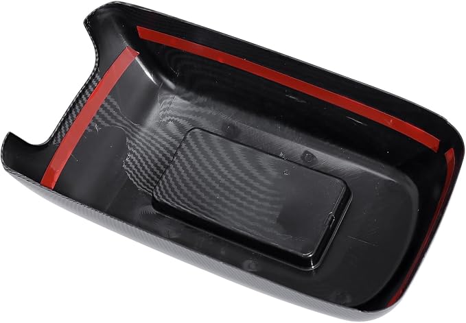 for Dodge Charger for Chrysler 300 Interior Accessories Center Console Organizer Armrest Box Cover Trim ABS Carbon Fiber