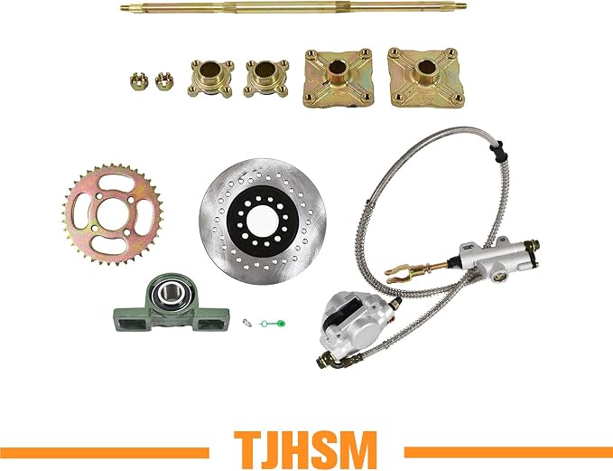 32in 815mm Go Kart Live Rear Axle Kit Replacement for DIY Go Kart Quad and Drift Trikes