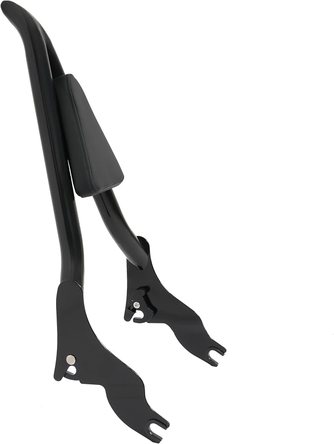 ALMULOO Detachable Motorcycle Backrest Sissy Bar Compatible with 2009-2024 Harley Touring Road King CVO Street Glide Electra Glide Road Glide Ultra Limited, 22" Black