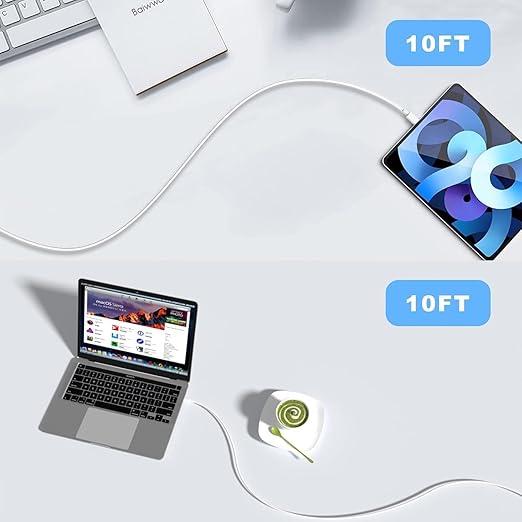3Pcs/5Pcs 60W Dual USB C Fast Charging Cables,USB C to Type C Fast Charging Cables, Compatible with iPhone 17/16/15/15 Pro/15 Pro Max/15 Plus/iPad Pro/A5/MacBook/Samsung Galaxy S25/S24/S23 Ultra (5)