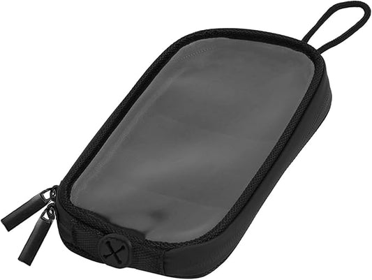 Universal 7'' Magnetic Tank Bag with Headphone Hole PU Leather Waterproof Motorbike Saddlebag for Motorcycle Item Replacement