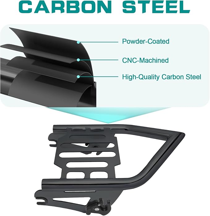 Detachable Mounting Luggage Racks for 2009-2025 Harley Davidson Touring Street Glide/Electra Glide/Road King/Road Glide (Black)