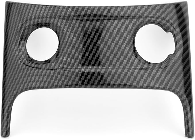 Carbon Fiber Style Car Front USB Charging Port Cover,Charging Port USB Protective Decorative Compatible with Hyundai Ioniq 5 N Accessories