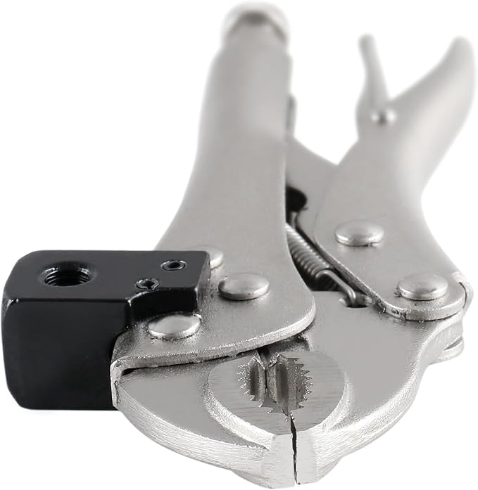 Accusize Industrial Tools Disc and Rotor/Ball Joint Gage Set, 0510-0917 | Checks Ball Joint Wear and Disc Rotor Runout; 0-1 in x 0.001 in Dial, Flexible Arm, Vise Grip