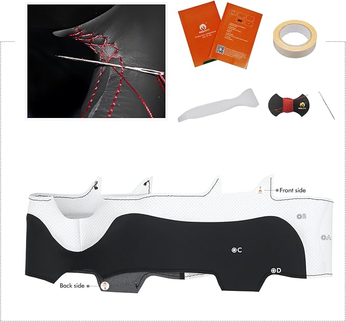 MEWANT DIY Stitching Steering Wheel Cover Wrap for Tesla Model 3 Highland 2023-2025/Model Y 2025 Highland for Tesla Model 3/Model Y Accessories(3D Style)