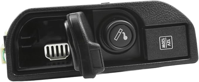 Ashtray and Cigarette Lighter Kit for Toyota 4Runner 2005-2009 Replacement 74110-35010-B0 120W 12V USB Car Charger High Efficiency Cigarette Lighter Removable Ashtray with Lid ABS Metal Construction