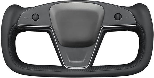 MEWANT Hand Stitched Tesla Model S Yoke Steering Wheel Cover Wrap for Tesla Model S 2021-2023 / Model X 2021-2023 Tesla Yoke Steering Wheel Accessories(3D Style)
