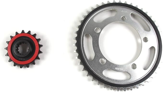 Arashi Front 17T Rear 45T Sprockets for BMW S1000R 2013-2020, S1000RR 2012-2018, S1000XR 2014-2019, Motorcycle Parts 525 Pitch Rubber Cushioned Reduce noise and vibration