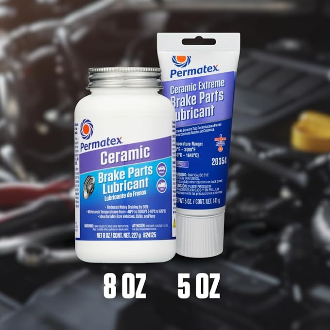 Permatex 24125 Ceramic Extreme Brake Parts Lubricant, 8 oz., Pack of 1