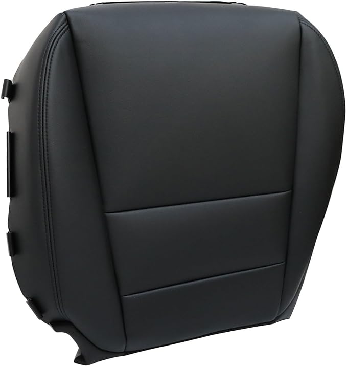 Driver & Passenger Side Bottom & Top Lean Back Leather Seat Cover Black Compatible with Acura MDX 2007 2008 2009 2010 2011 2012