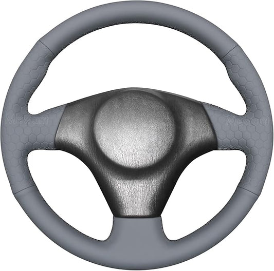 MEWANT Hand Stitch Steering Wheel Cover for Toyota RAV4 1998-2003 / Celica 1999-2006 / Corolla 2003-2008 / Matrix 2002-2008 / MR2 1999-2007 / Supra/Caldina, Custom Fit DIY Wrap Interior Accessories