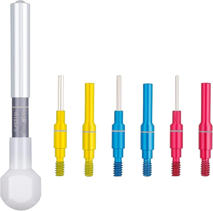 JRready ST5246-HT250 Connector Inspection Tool Kit-HT250-5 Electrical Tension Tester with Socket & Pin Tester Tips Work for Automotive Adjustable Electronic Connector Retention Test Kit
