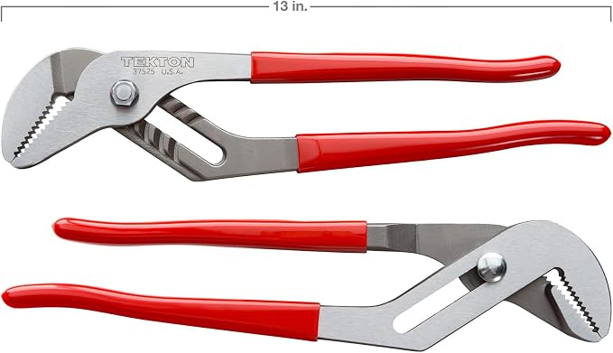 TEKTON 13 Inch Groove Joint Pliers (2-5/8 in. Jaw) | 37525 | Made in USA