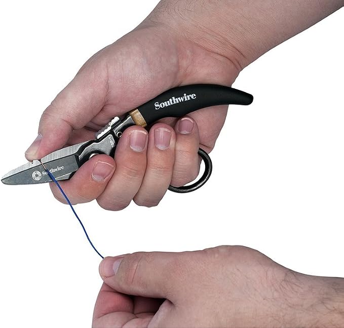 Southwire 59724340 ESP-KIT Electrician Splicing Kit with Boot Knife, ESP Scissors, LED Pen Light, Marking Pen, and Rugged Leather Pouch, Comfort Grip Handles, 1 Kit