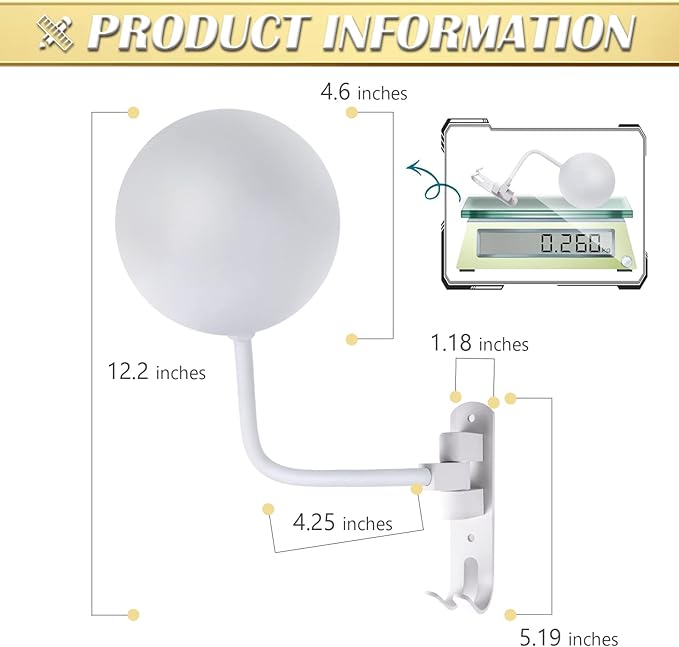 Kikerike Motorcycle Helmet Holder Wall Mount 180 Degree Rotation Metal Bike Helmet Rack Mount Bicycle Helmet Display Stand Hanger with 2 Hooks for Motorcycle Bike Baseball Rugby Helmet - White, 2 Pcs