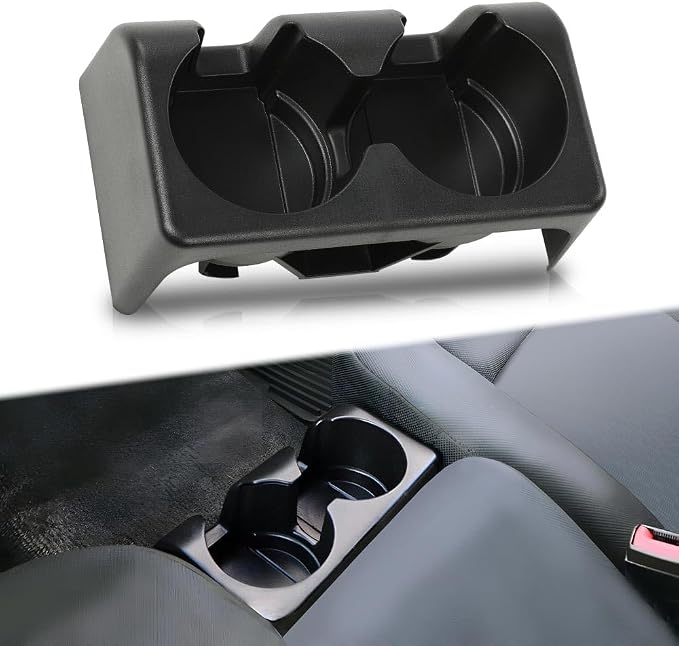 ANDPLAY Bench Seat Dual Cup Holder Fit Chevy Colorado GMC Canyon 2004-2012 Black