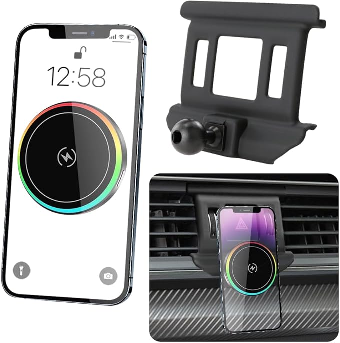 Car Magnetic Phone Mount for Audi Q5 SQ5 2018 2019 2020 2021 2022 2023 2024 Auto Interior Accessories Best Cellphone Holder Fast 15W Wireless Charger Cell Phones Charging Screen Stand Accessory