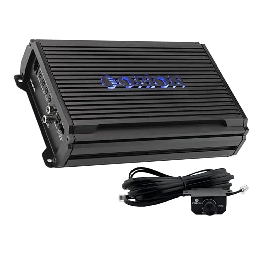 Orion Cobalt Elite CEA650.1D Class-D Monoblock Compact Car Subwoofer Amplifier, 650W RMS, 1/2/4 Ohm Stable, Adjustable Low Pass & Subsonic Filter, Bass Boost, MOSFET Power Supply, Bass Knob Included