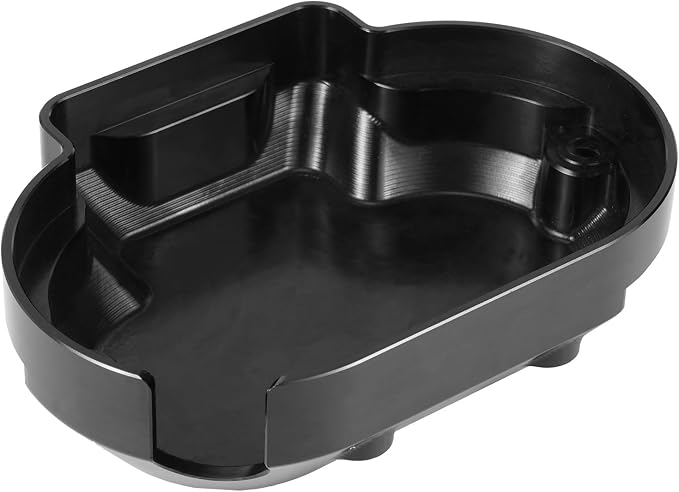 NICECNC Orange Transmission Side Cover Aluminum Compatible with Harley Electra Glide Standard FLHT 2017-2020, CVO Road Glide FLTRXSE 2017-2020, Replacement for 25800057, See Fitments