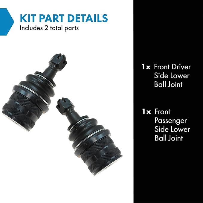 TRQ Front Lower Ball Joint Set Compatible with 2007-2009 Chrysler Aspen 2004-2009 Dodge Durango