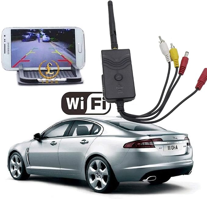 WiFi Car Backup Camera Realtime Video Transmitter Applicable to for iPhone iPAD iOS Android Phone and iPad 903S-PRO (Black)