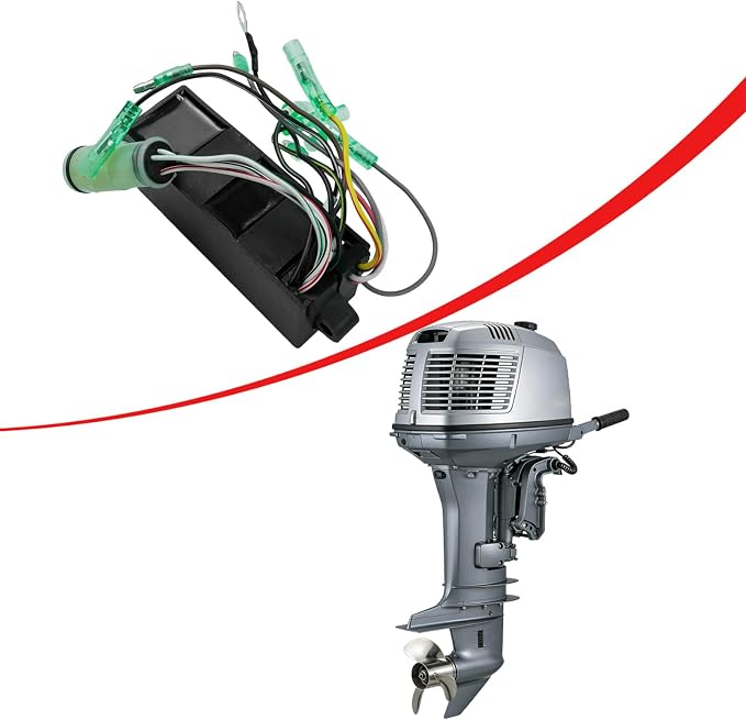 6H4-85540-21-00 Ignition Control Module 6h4-85540-21-00 Compatible with Yamaha 40-50hp 2t 3cly Outboard Motor Replacement for 6H4-85540-21-00