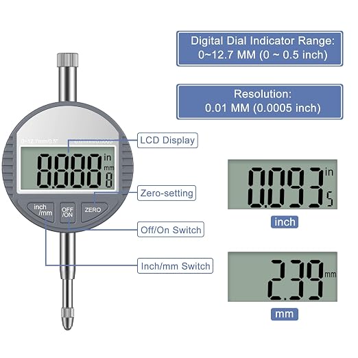 HDLNKAK Outside Micrometer Set 0-4" +Digital Bore Gauges Set 2"-6"/0.0005", Wide Selection of Anvils, Applications in Engines Cylinder Precision Measurement