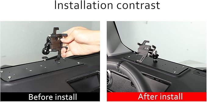 Car Central Control Multi-Function Phone Bracket Compatible with Ineos Grenadier 2020-2026 Dash Panel Track Cell Phone Holder Insert Accessories (Type D, Style B)