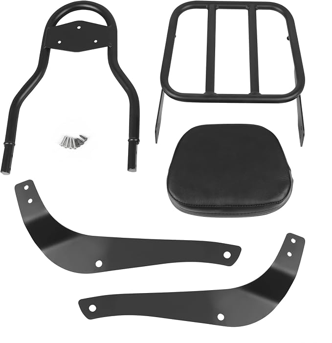 Worldmotop Motorcycle Sissy Bar Backrest Rear Passenger Seat for Suzuki Volusia VL800 2001-2011 Boulevard C50 2005-2011 Boulevard M50 2005-2008 Detachable Backrest(for C50-B)