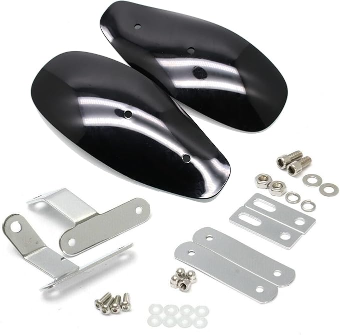 MZS Motorcycle Cover - All Season Weather Outdoor Waterproof Protection + Motorcycle Handguards, Hand Guards Wind Cold Handlebar Protector for Motorbike Street Enduro Adventure Standard Bike Scooter