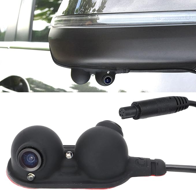 Blind Spot Mirrors Car Door Side View Blind Spot Camera Night Vision IP68 for Truck RV Van Trailer Emergency Vehicle(Right)