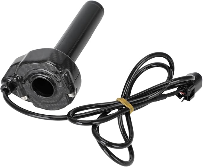 Funparts Carbon Fiber Twist Throttle Assembly Handle Kit + Throttle Cable for Surron Sur Ron LBX X260 X160 Electric Dirt Bike