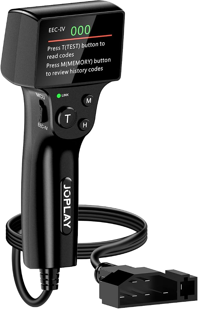 JOPLAY OBD1 Code Reader Compatible with Ford, 2 in 1 Digital OBD 1 Scanner with Built-in Reinforced Pins and 9 Feet Cable OBD 1 Scan Tool Compatible with Ford, Lincoln, Mercury from 1981-1995