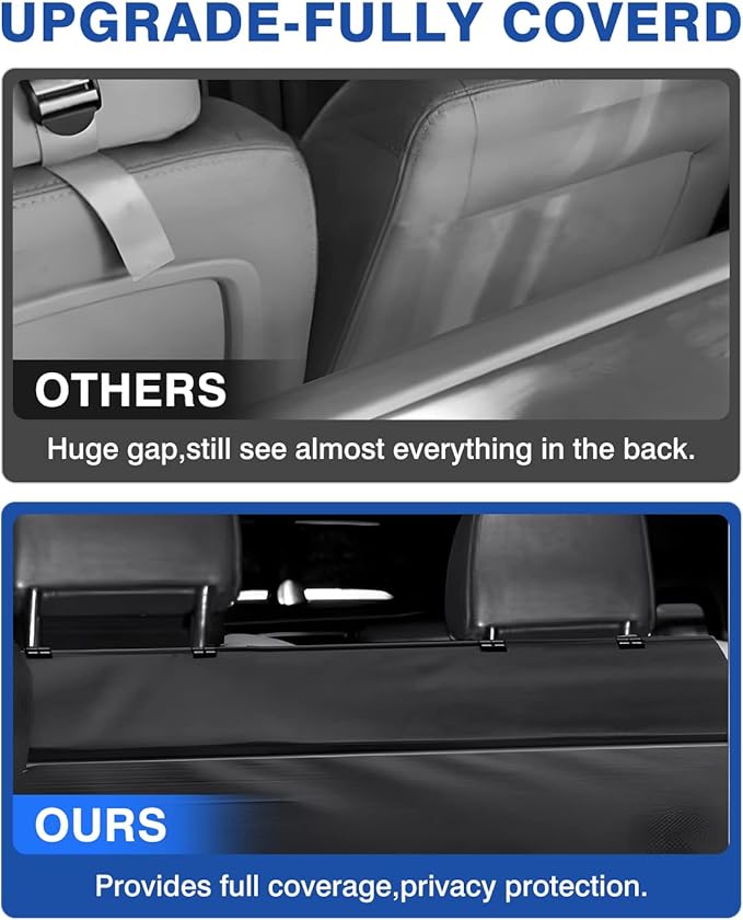 Autorder Upgraded Cargo Cover for Mazda CX-5 CX5 2017-2025 Accessories Trunk Shade Cover with Storage Cargo Net No Gap Retractable Security Shield Shade