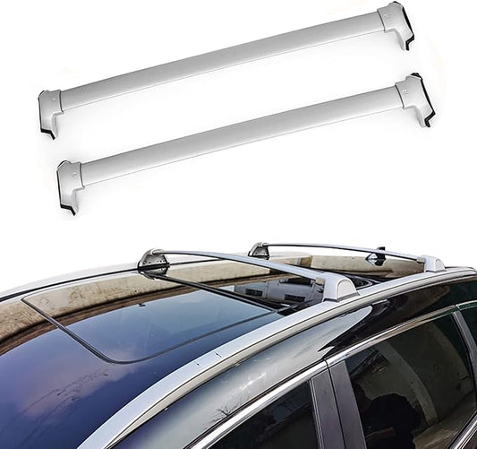 for 2017-2022 Honda CR-V CRV Roof Rack Cross Bars Top Rail Luggage Carrier Pair Set Silver(Need Factory Side Rails)