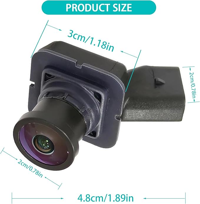 Rear View Backup Assist Camera Replacement for Focus 2015 2016 2017 2018 F1ET-19G490-AC F1EZ-19G490-A