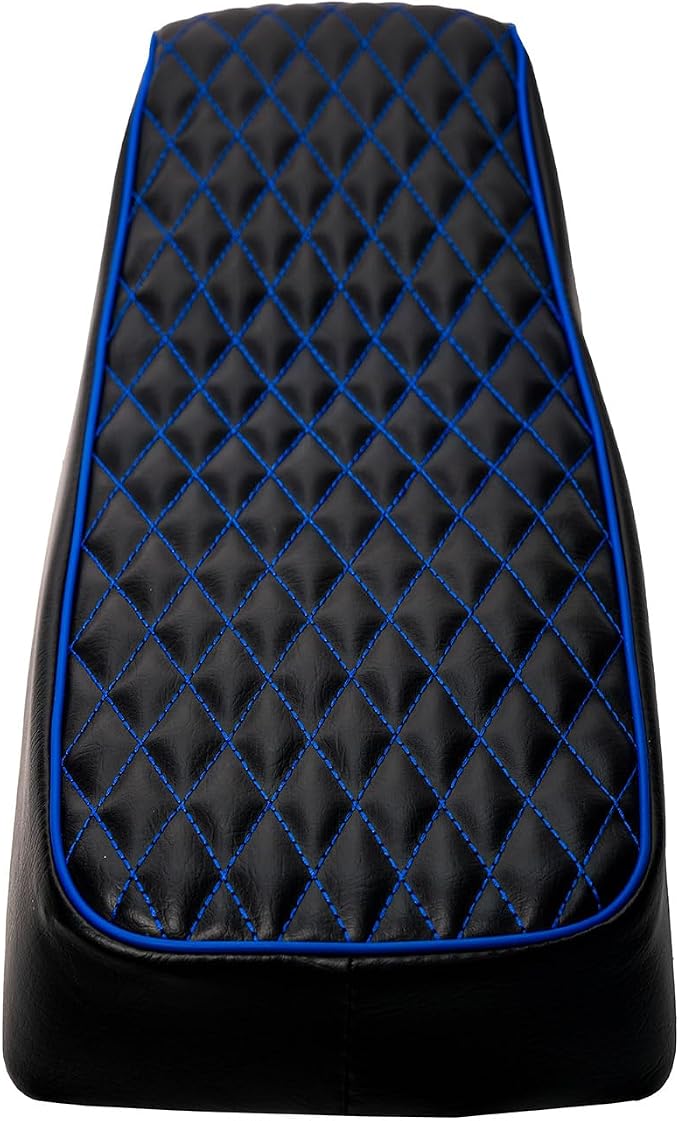 JMCHstore Blue Diamond Stitch Retro Mini bike Seat for Monster Mega Moto MMB80 80cc FRP GMB100 98cc, For Coleman RB100 RT100 Mini Bike Cushion Replacement parts