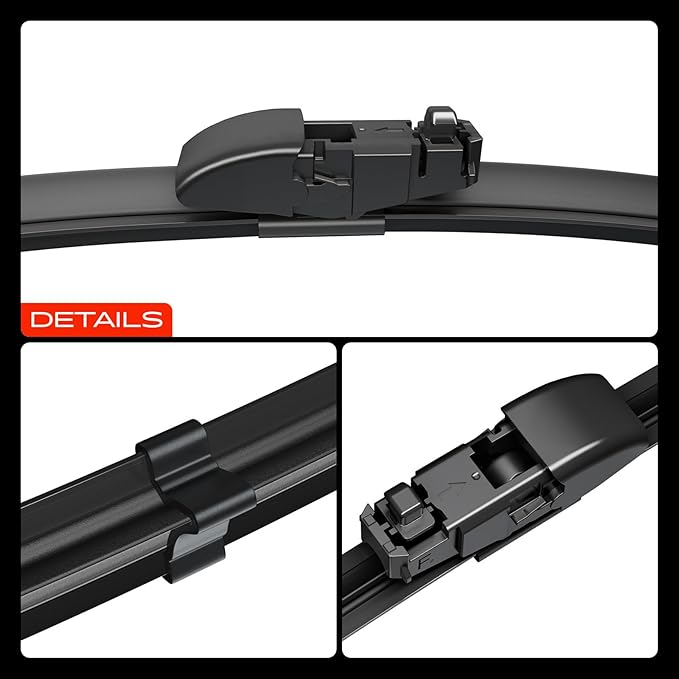 A-Premium 26"+18"+16" Windshield Wiper Blades Compatible with Subaru Outback 2020 2021 2022 2023 2024 - Front Rear Wipers Blade Set, Gen2V5/RL3 Arm, with Wear Indicator & Towel (Pack of 3)