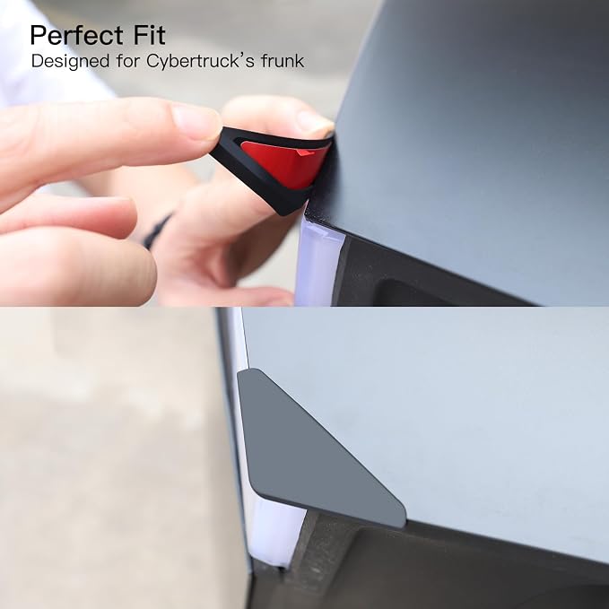 Tesla Cybertruck Accessories Bundle: Behind Hidden Screen Storage Tray (2023-2025), Fingerprint-Resistant Door Handle Set [4pcs], and Door Edge Protectors – Non-Slip Organizer, Anti-Collision Guards,