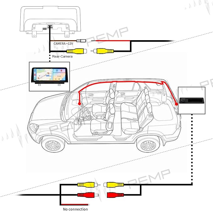 PEMP AHD Backup Camera 720P 25FPS Parking Rear View Reverse Camera for BMW F10 F30 F25 F48