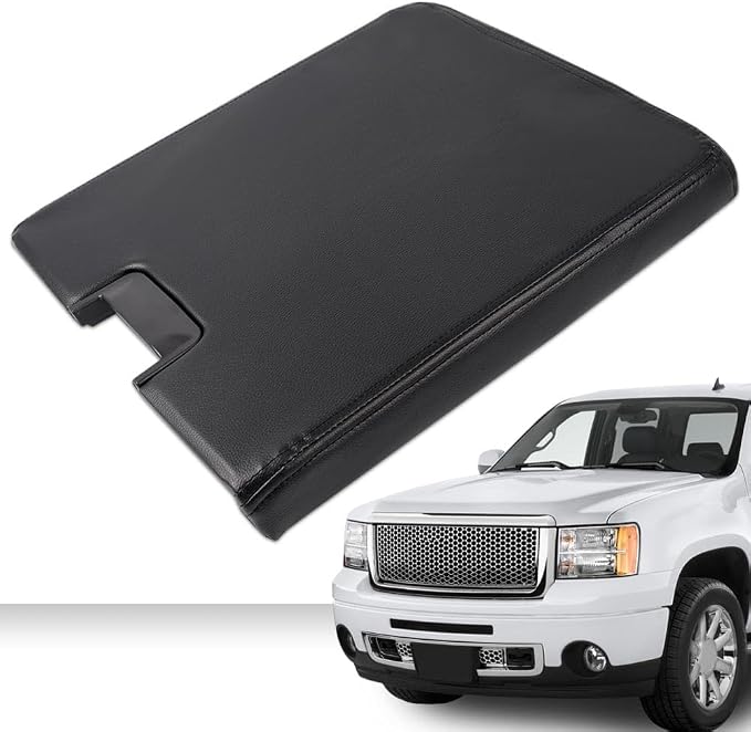 ANDPLAY Center Console Lid with Latch Compatible with 2007-2013 Chevy Suburban 1500 & Suburban 2500 Fit 2007-2013 Yukon,Yukon XL 1500,Yukon XL 2500 Black