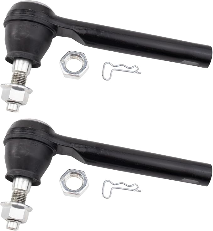 TRQ Outer Driver and Passenger Side Tie Rod Set 2 Piece Compatible with 2017-2023 Mazda CX-5