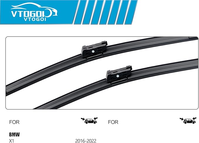 OEM Windshield Wiper Blades Replacement for BMW X1 2016 2017 2018 2019 2020 2021 2022, All Weather Original Factory Quality Front & Rear Wipers Set 26"+16"+14" (Pack of 3)